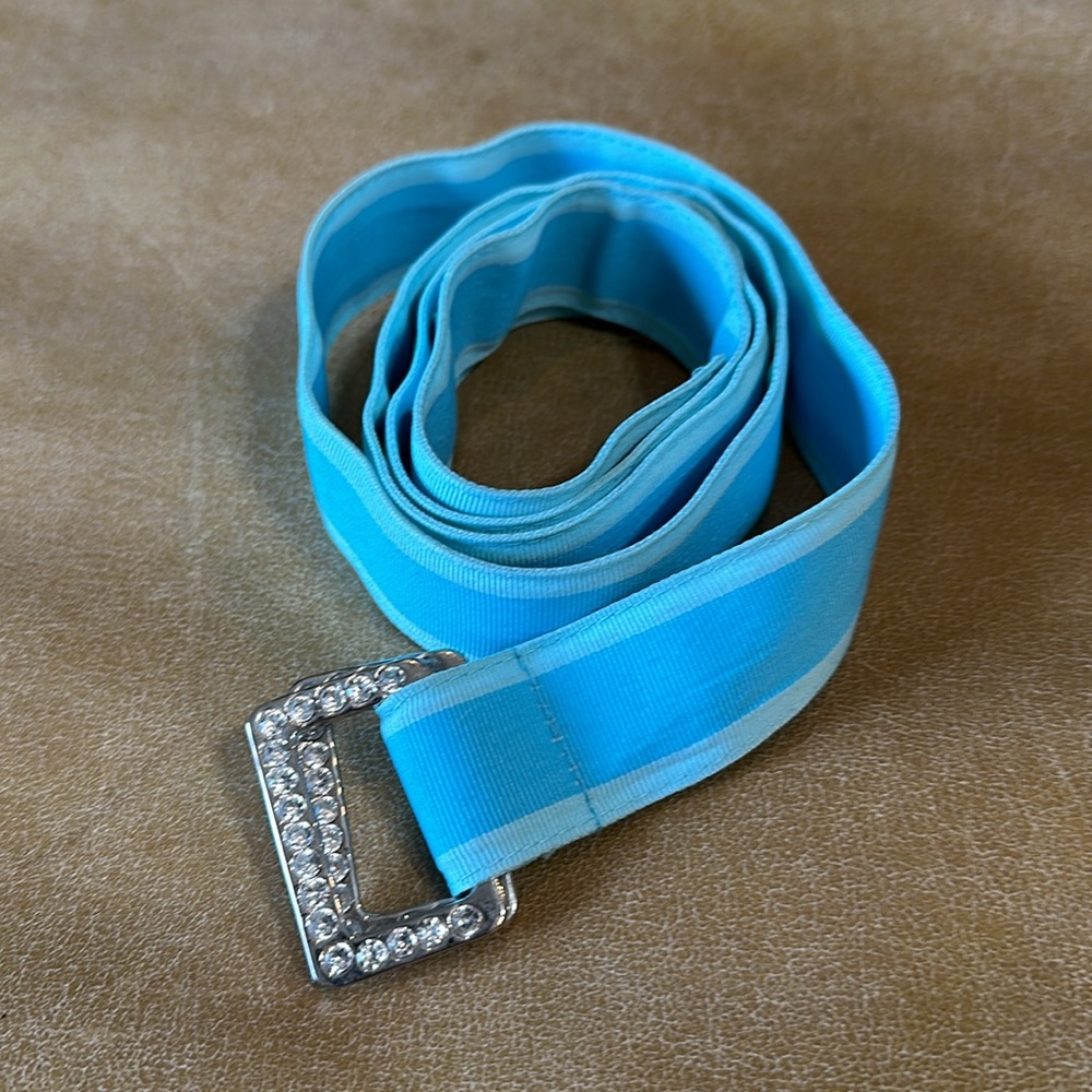 Aqua Ribbon Belt - Picture 2 of 6